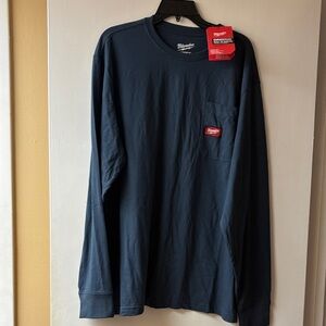 Milwaukee Navy Long Sleeve Men's Tee